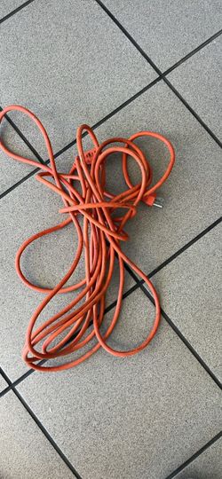 Orange Outdoor Extension Cord
