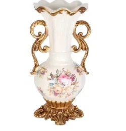 Decorative porcelain vase with scroll Handles 💐