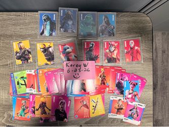 80 Card Fortnite Series 2 & More Trading Card Lot – Mixed Skins
