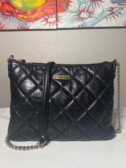 Kate Spade Black Quilted Leather Crossbody Bag