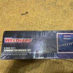 Westward 15 Piece Metric Wrench Set