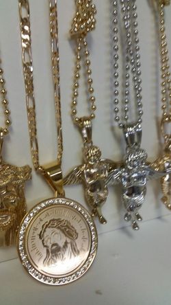 Gold plated Religious Necklaces.