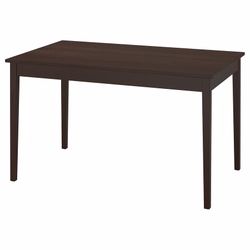 Black & Brown Extendable Dining Table (Used) 