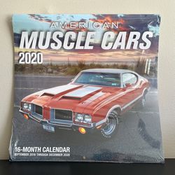 American Muscle Cars 2020 Calendar 16 Months Sealed Unused