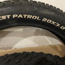 CST Patrol 20 x 3.0 Bike Tires w/ Tire Wall