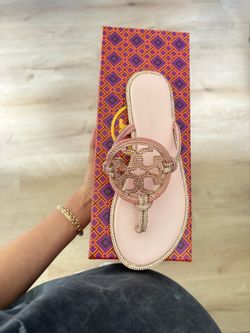 Tory Burch Miller Crystal Embellished Sandal