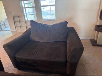 Oversized Comfy Chair with ottoman