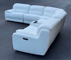🛋️ Sectional Couch/Sofa - Electric Recliners - White - Delivery Available 🚛