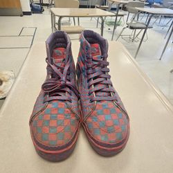 Vans OG Checkerboard Pink RARE size 10.5M Or 12W