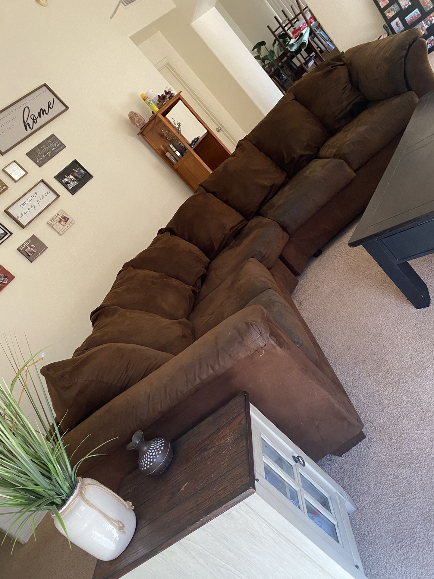 Sectional Brown Couch