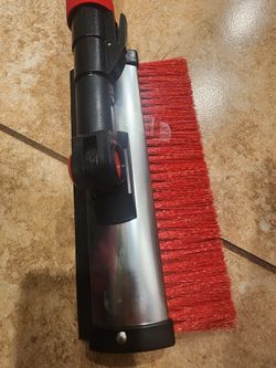 Heavy-Duty Extendable Snow Broom with Pivot, Ice Scraper, 50"