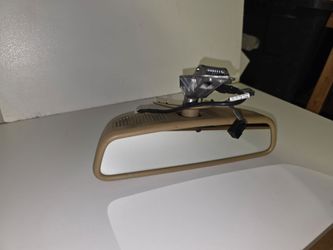 OEM 2003-2009 Mercedes E350 3.5L FRONT INTERIOR REAR VIEW MIRROR GLASS Tan