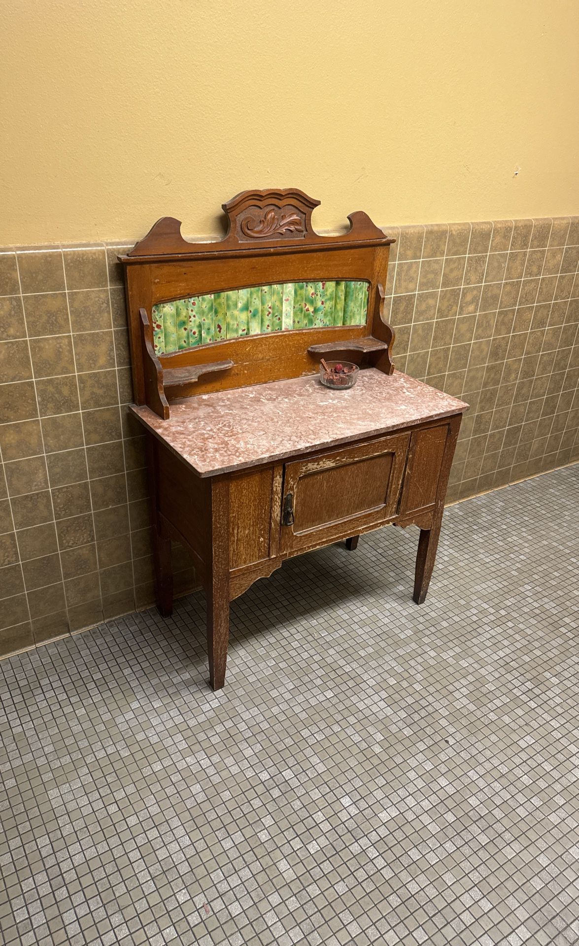 Antique Side Table. Marble Top. Needs Love $100