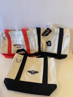 Spirit Halloween Canvas mini Tote Bags Set of 3