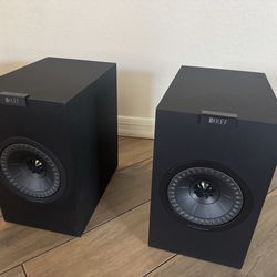 Pair of KEF Q150 (Black) Speakers with Grills