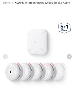 X-Sense XS01-M Interconnected Smart Smoke Alarm 5+1 Pack , link Pro smoke alarm with base station