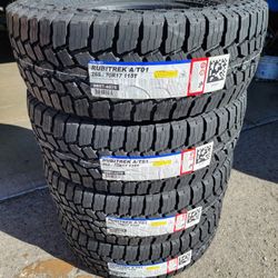 265 70 17 FALKEN RUBITREK ALL TERRAIN TIRES TACOMA 4RUNNER TUNDRA SEQUOIA SILVERADO SUBURBAN AVALANCHE TAHOE SIERRA F150