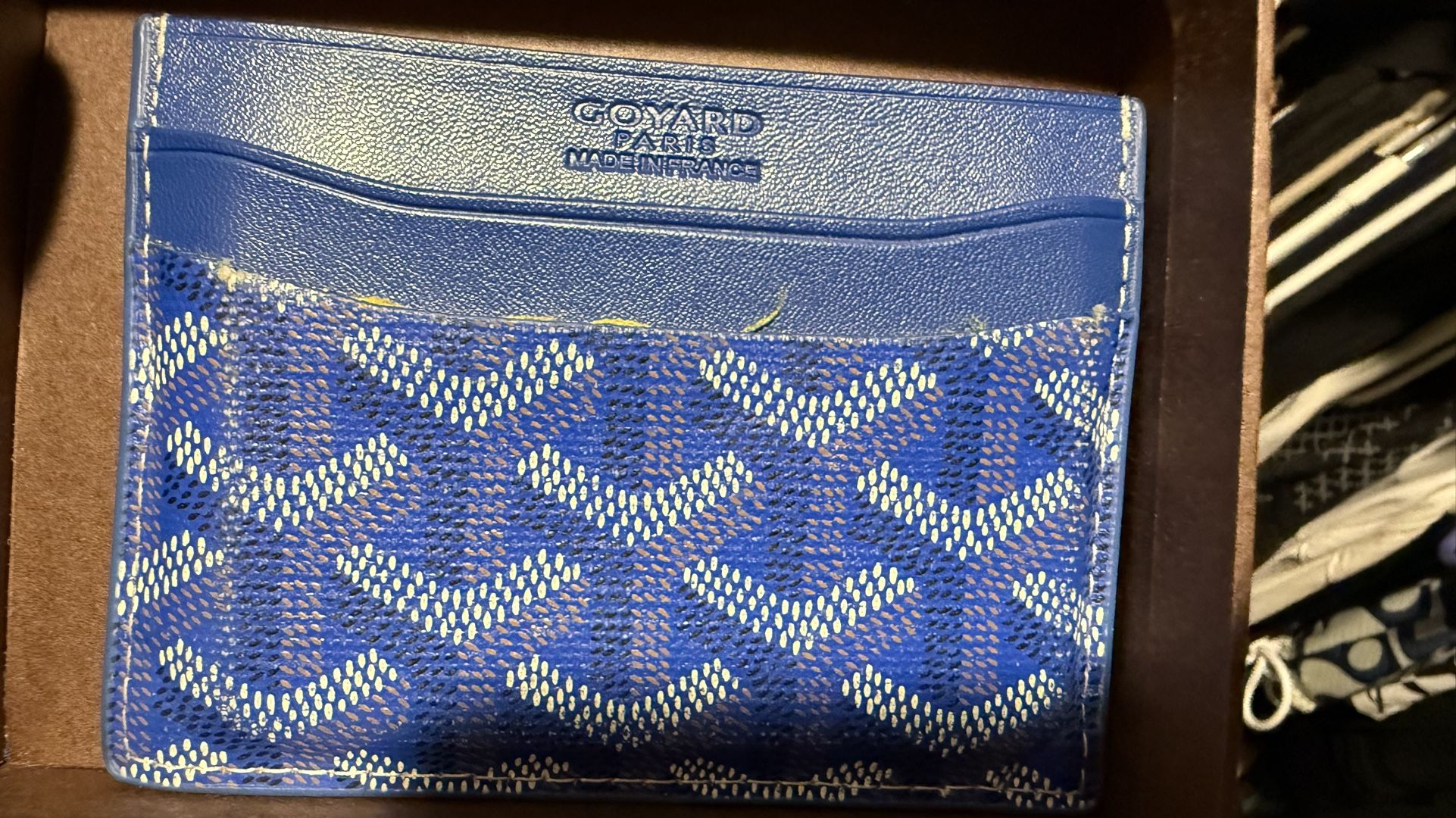 GOYARD BLUE WALLET