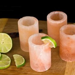 Himalayan Pink Salt Shot Glass-Set of 4.