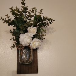 Floral Mason Jar  Frame
