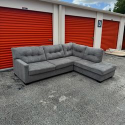 Gray L Shape Sectional Couch