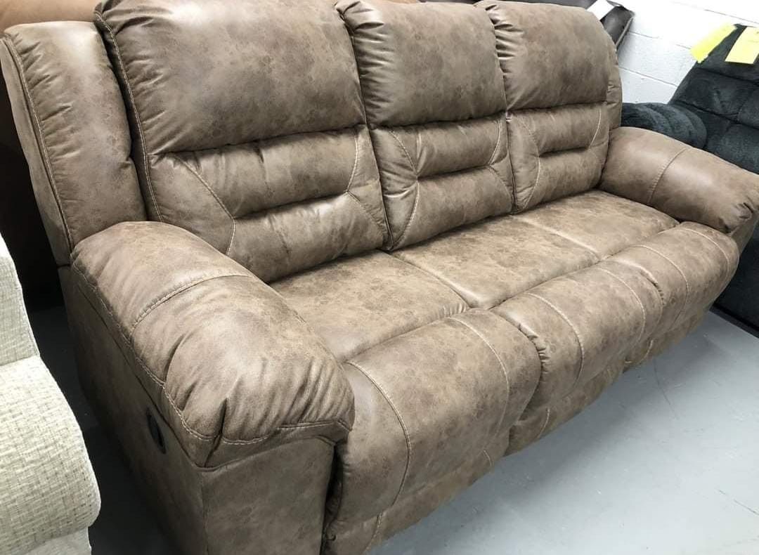 Reclining Sofa and Loveseat Stoneland