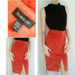 Bebe skirt and Black Top XS