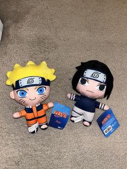 Naruto and Sasuke Plushies