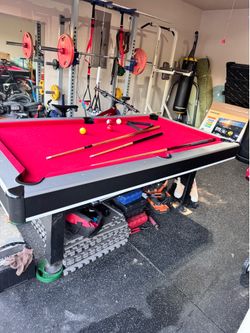 Pool table 7 foot ping pong combo