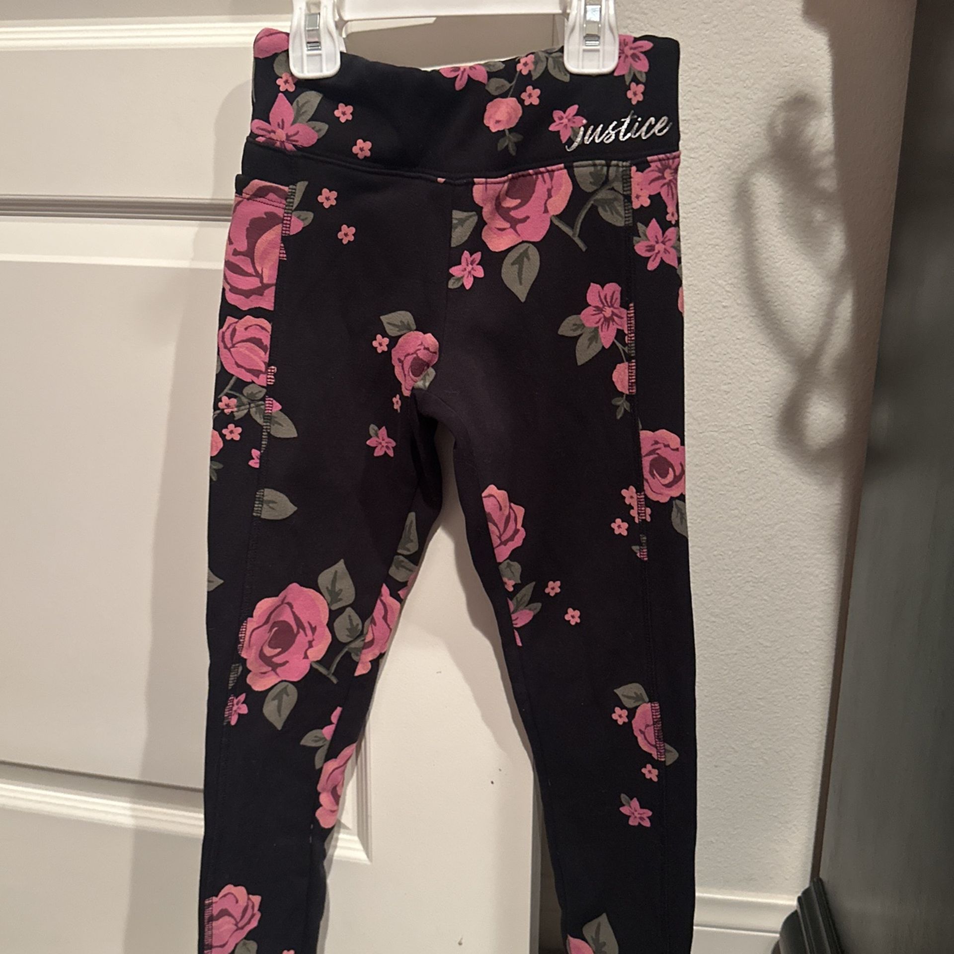 Girls fleece warm leggings size 10