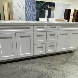 84” Solid Wood Bathroom Vanity – Multiple Sizes & Colors Available – Double Sink Option – Brand New in Box