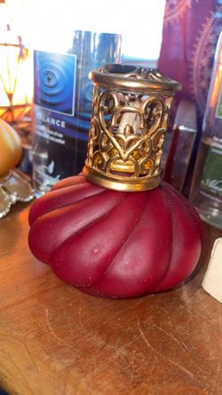 Lampe Berger Red Frosted Glass Fragrance Lamp