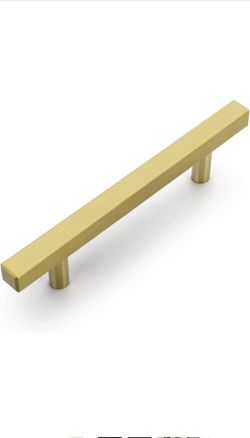 25 Pack 4 Inch Gold Cabinet Handles Brass 