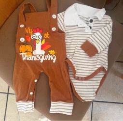 Baby My 1st Thanksgiving Outfit Set