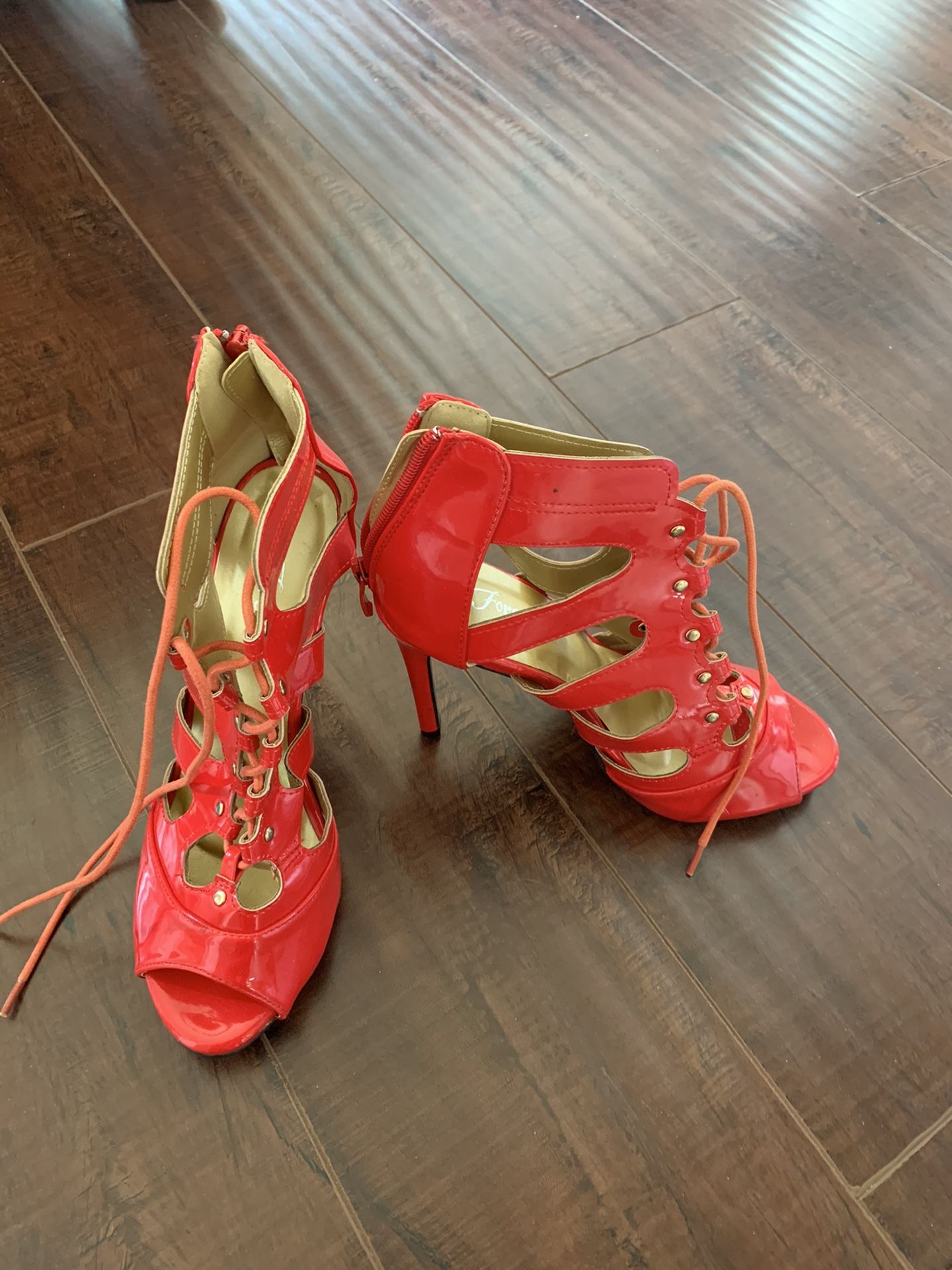 Red high heels female shoes for sale