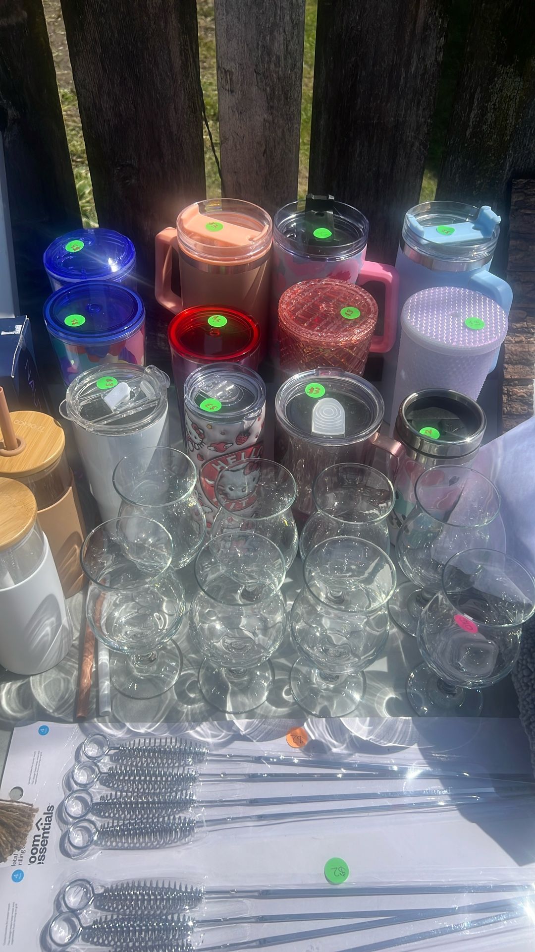 Assorted tumblers $3 & $5 Each