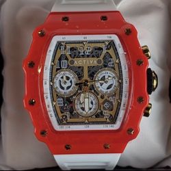 Activa Fury X Invicta Men's Watch w/ Skeleton Dial - 44.3mm, White