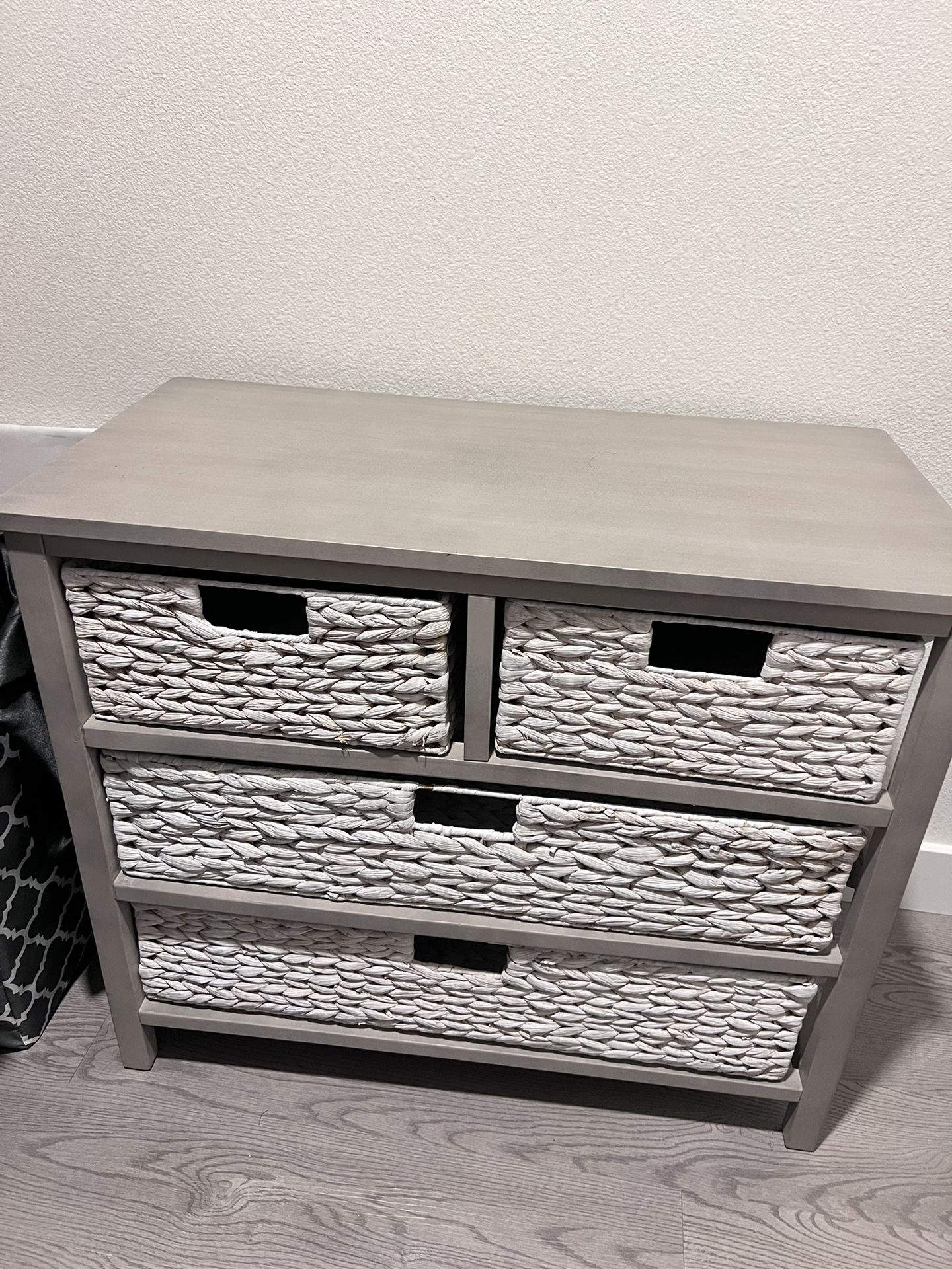 Woven Basket Drawer Storage Chest