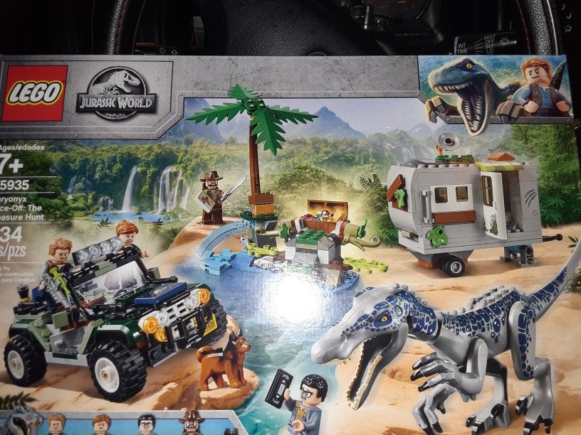 lego jurassic world baryonyx face off