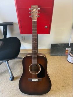 Art & cedar guitar