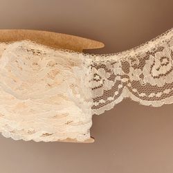 3 Yd of 2” Light Ivory Gathered Lace #041424A22