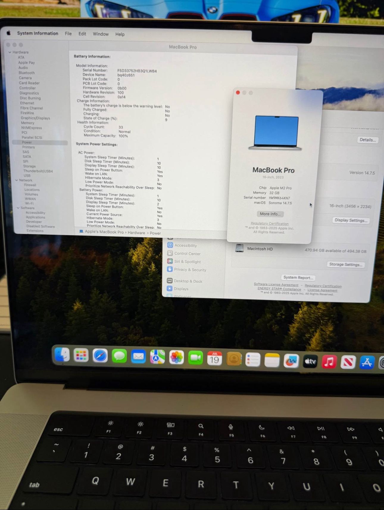 2023 16” MacBook Pro M2 Pro Chip 32GB Ram 512SSD