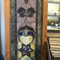 125+ year old stained glass panel