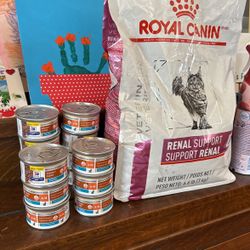 Kidney Care Cat Food (Royal Canin dry and Hills wet food)