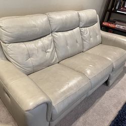 Leather Reclining Sofa Set (Costco Brand)