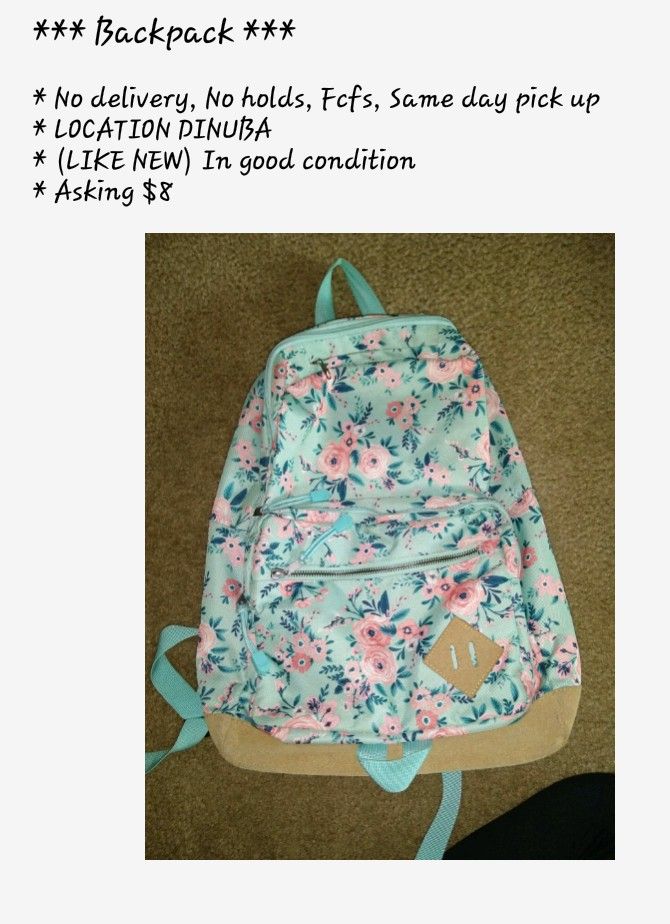 (LIKE NEW) Backpack $8