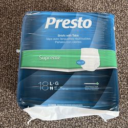 Presto adult diapers large