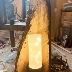 Live edge Wood Wall Mounted Lamp