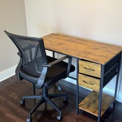 Computer Desk With Chair 