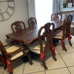 Dining Table Ser With 6 Strong Chairs 